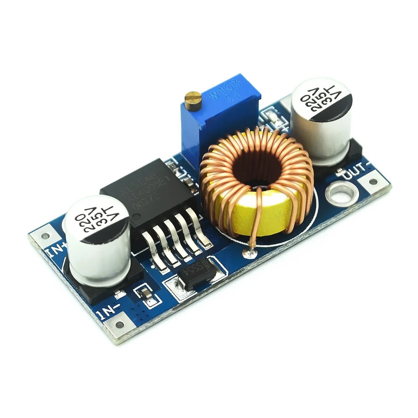 Step-Down Power Supply Module 5A Xl4005 4015 Dc-Dc Output Adjustable Far Beyond 2596