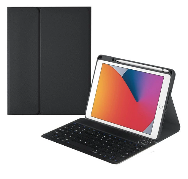 Bluetooth-клавиатура-кейс, совместим с iPad Pro 11 и несколькими моделями iPad, подсветка и магнит