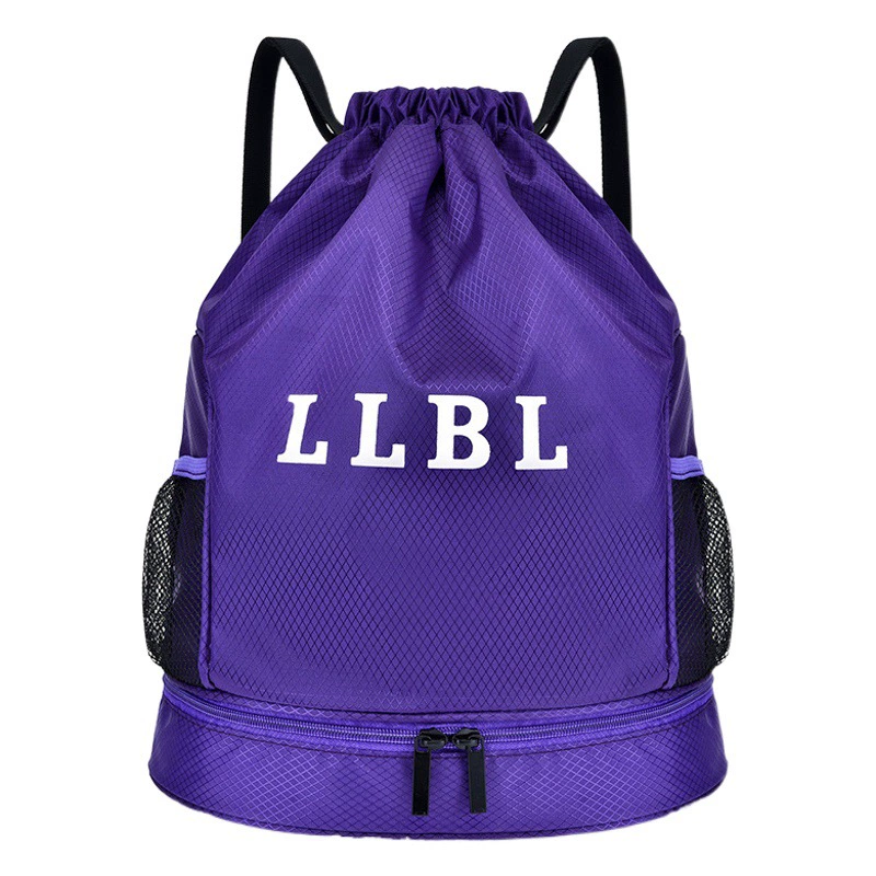 Водонепроницаемый пляжный рюкзак для плавания на шнурке, мужской влажный и сухой отдельный купальник, карман на шнурке для хранения, женский спортивный рюкзак для фитнеса