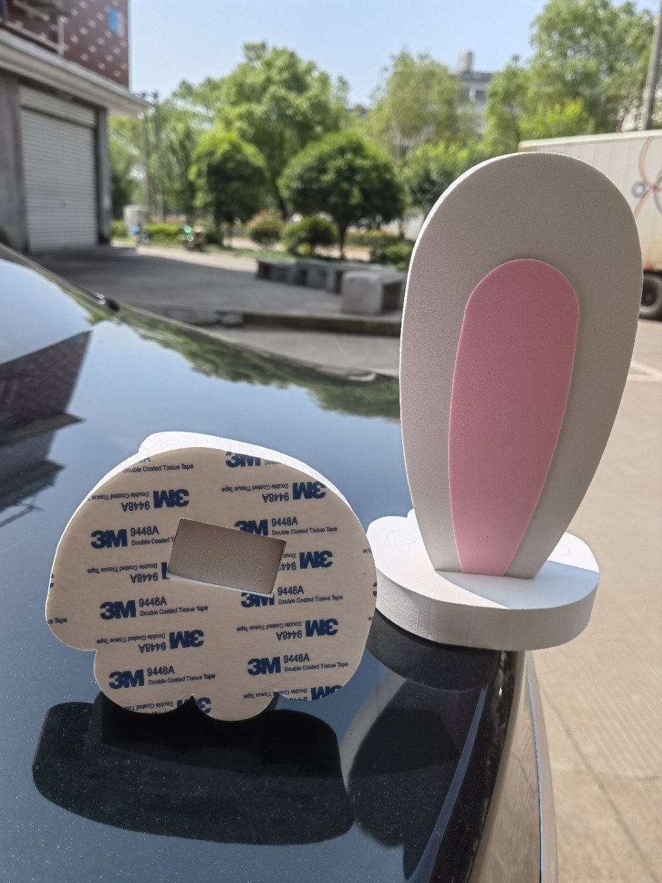 Car Decoration Rabbit Ears Roof Ears Roof Decoration Wuling Hongguang Mini Roof Sticker Factory Direct Sale