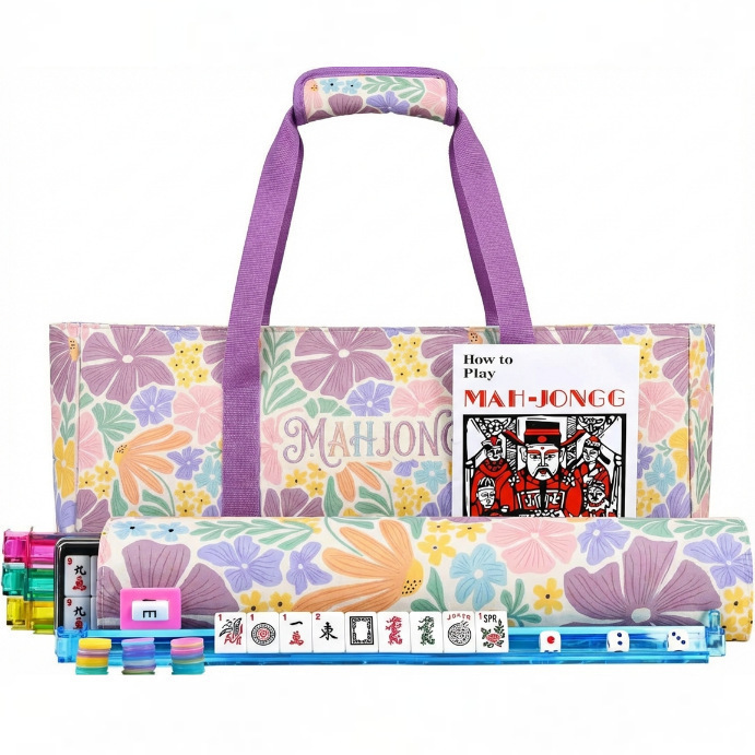 Amazon cross-border mahjong bag, complete set, portable travel makeup bag, large capacity, can store makeup items, mahjong storage Amazon cross-border mahjong bag, complete set, portable travel makeup bag, large capacity, can store makeup items, mahjong storage