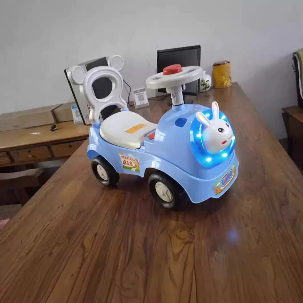 儿童扭扭车1-3岁宝宝滑行车带音乐男女四轮可坐玩具滑滑车溜溜车