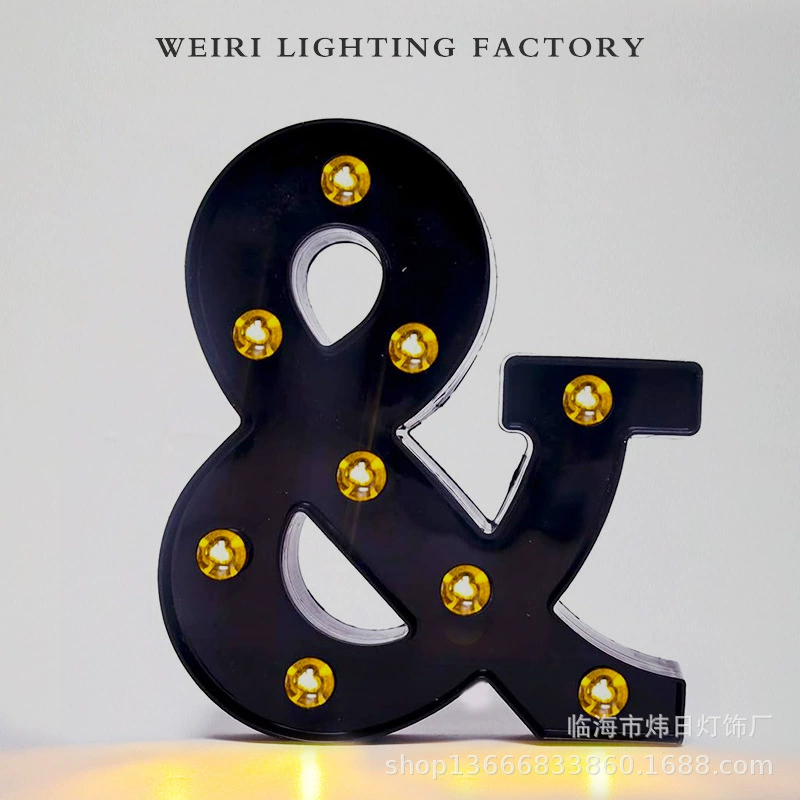 LED рекламная буква, черная подсветка алфавит, крупная декоративная английская буква 21,8 см