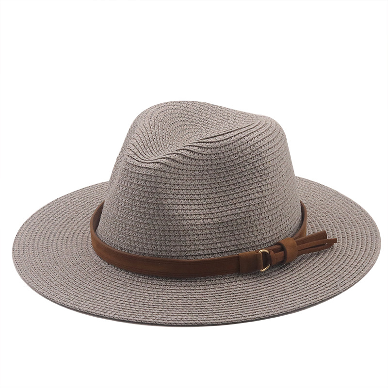 Simple Sunscreen Sunshade Cowboy Straw Hat display picture 3