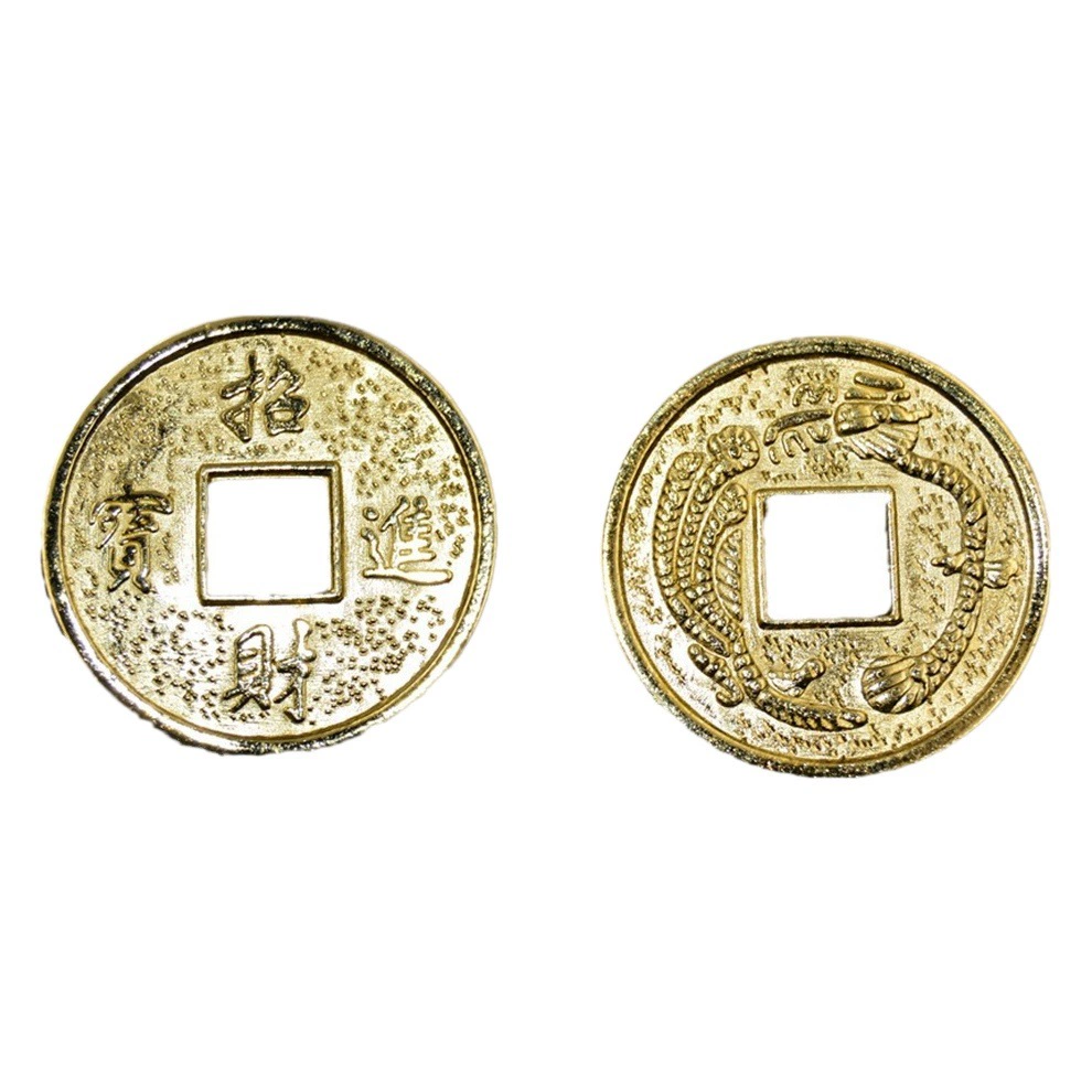 Дерево денег, аксессуары для рукоделия, медные монеты/медные монеты из сплава, 2,0 см, золотые сокровища, медные монеты с драконом и фениксом, украшения фэн-шуй