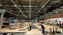 車展木地台板搭建租賃布置上海4公分厚舞台板汽車展台制作多層板