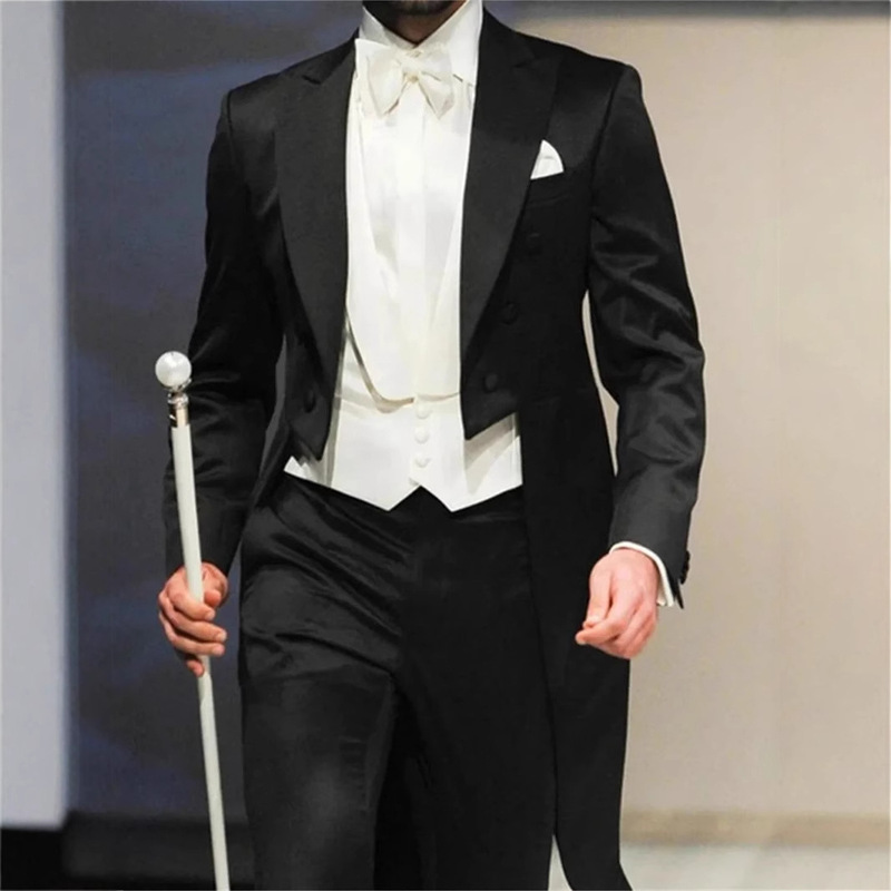 Cross-border men's slim-fit dress temperament British style suit jacket foreign trade banquet stage conductor performance tuxedo