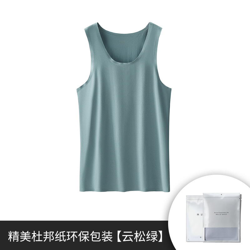 Nuevo chaleco de hombre modal de algodón transfronterizo sin mangas camiseta de chaleco deportivo fitness sin costuras chaleco de fondo en stock