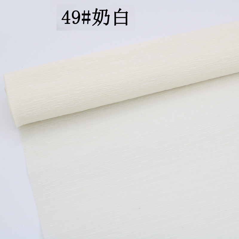 工厂直销跨境彩色皱纹纸褶皱卷边纸25cm*2.5m手工diy花艺制作材料|undefined