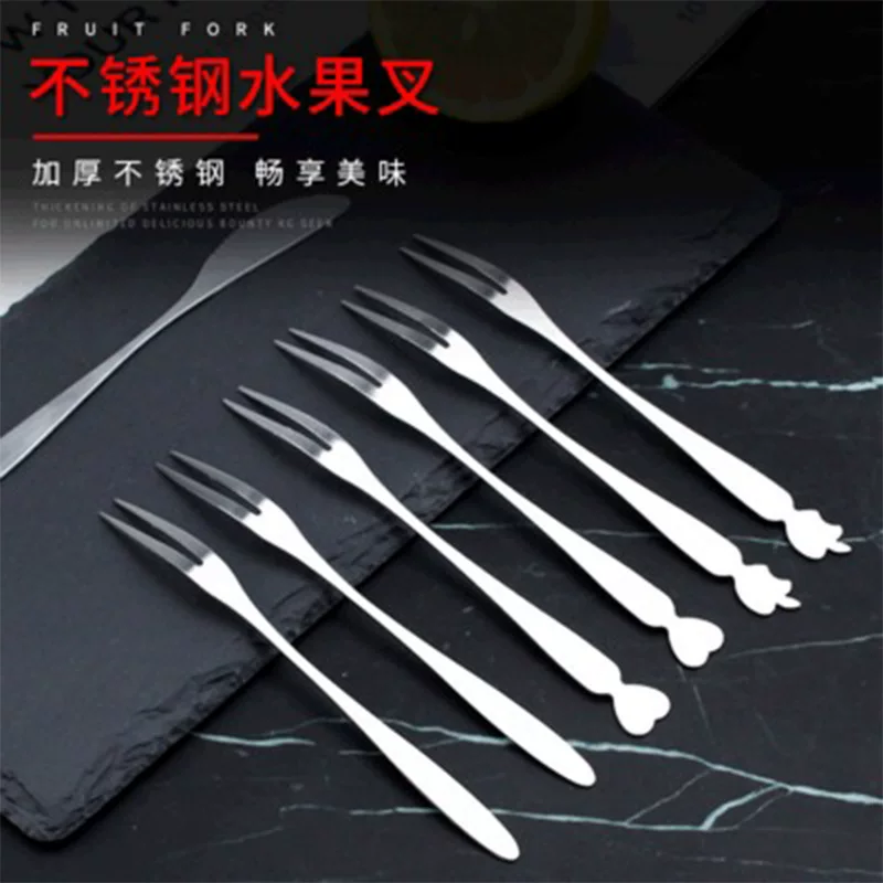 Handheld fruit fork stainless steel