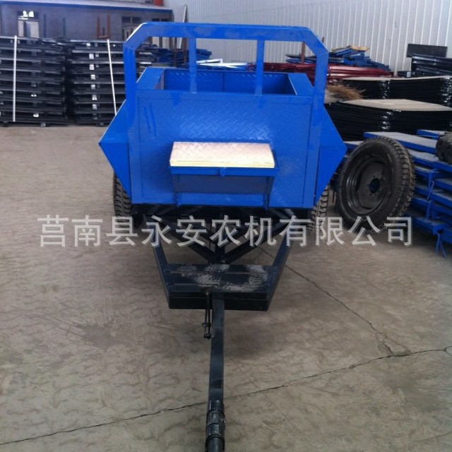 厂家生产加工出口型手扶拖拉机配套拖车7C-1.0微耕机拖车
