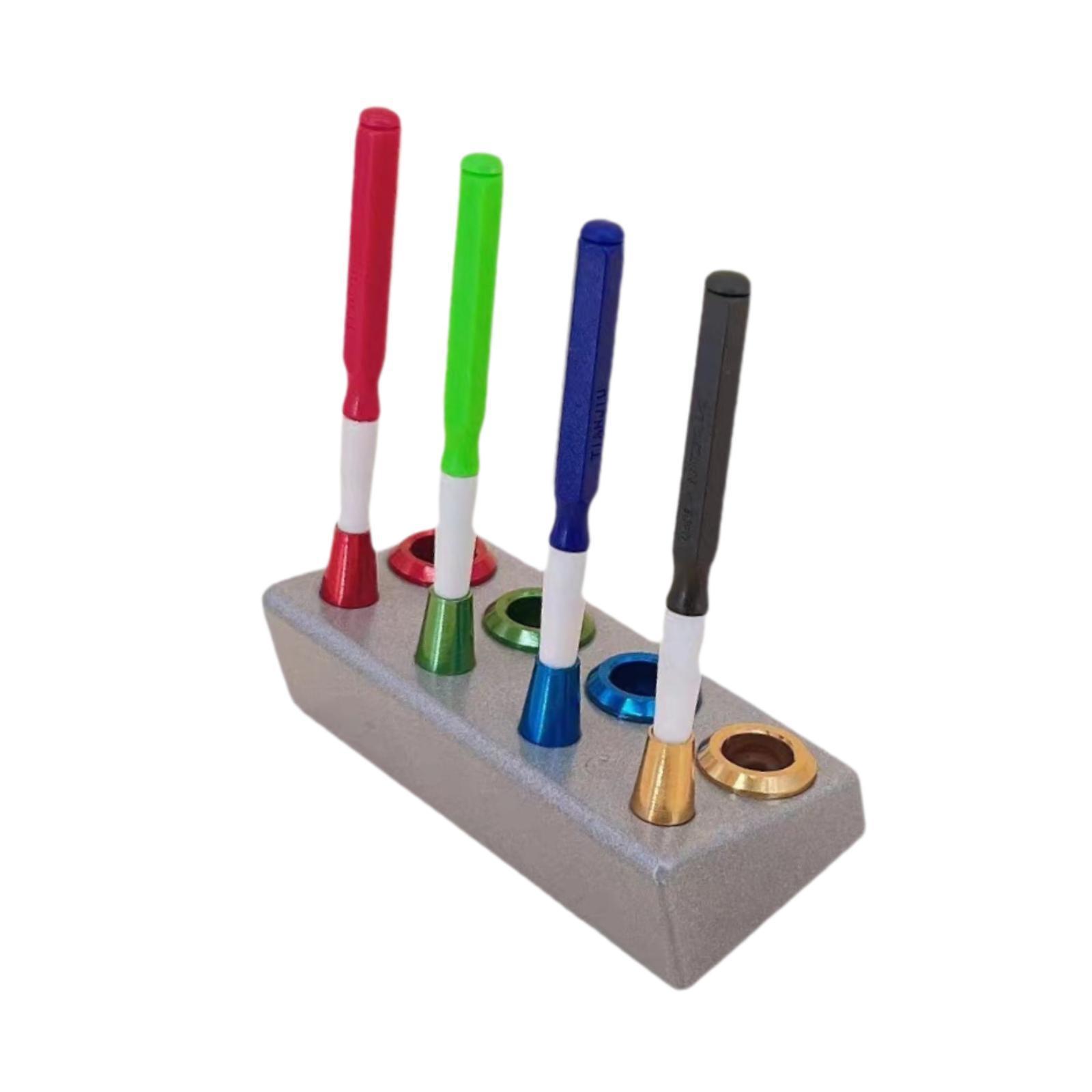 修表工具 手表点油笔金属座四支装点油笔架子 送四支点油笔