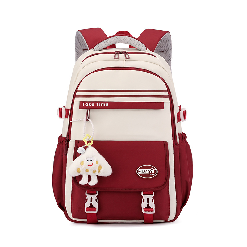 Peces naturales estilo coreano ocio versátil campus estudiantes de secundaria secundaria de gran capacidad mochila para niños y niñas de escuela primaria