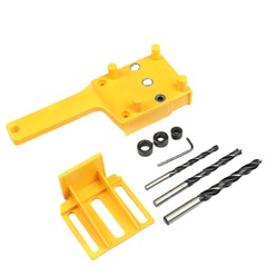 Woodworking straight hole locator Wooden board connection drilling locator ABS plastic handheld woodworking tools