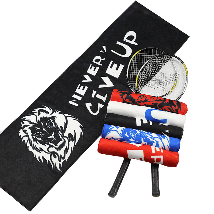 Customized Microfiber Sports Towel Wholesale Heat Transfer Quick-Drying Towel Sublimation Marathon Support Pattern Towel