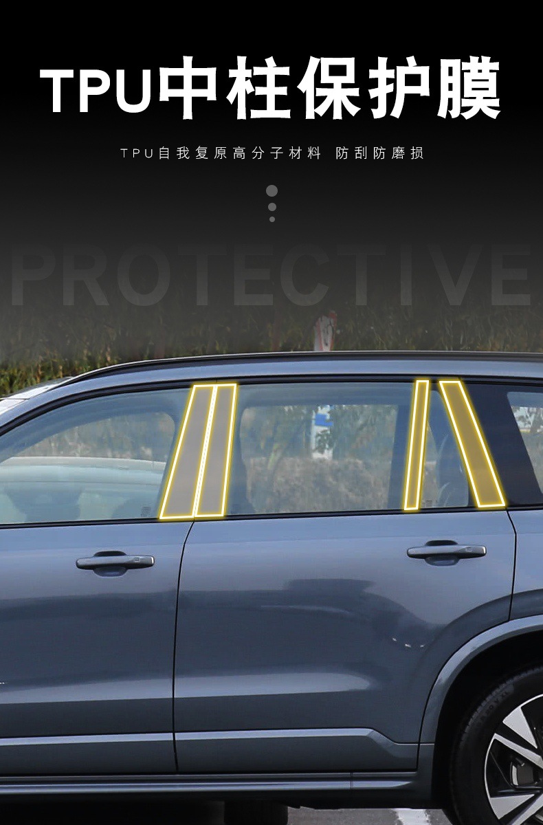 Suitable for Volvo S90/Xc60/Xc90/S60/V60/Xc40 Window Bc Center Column Film Protection Car Film