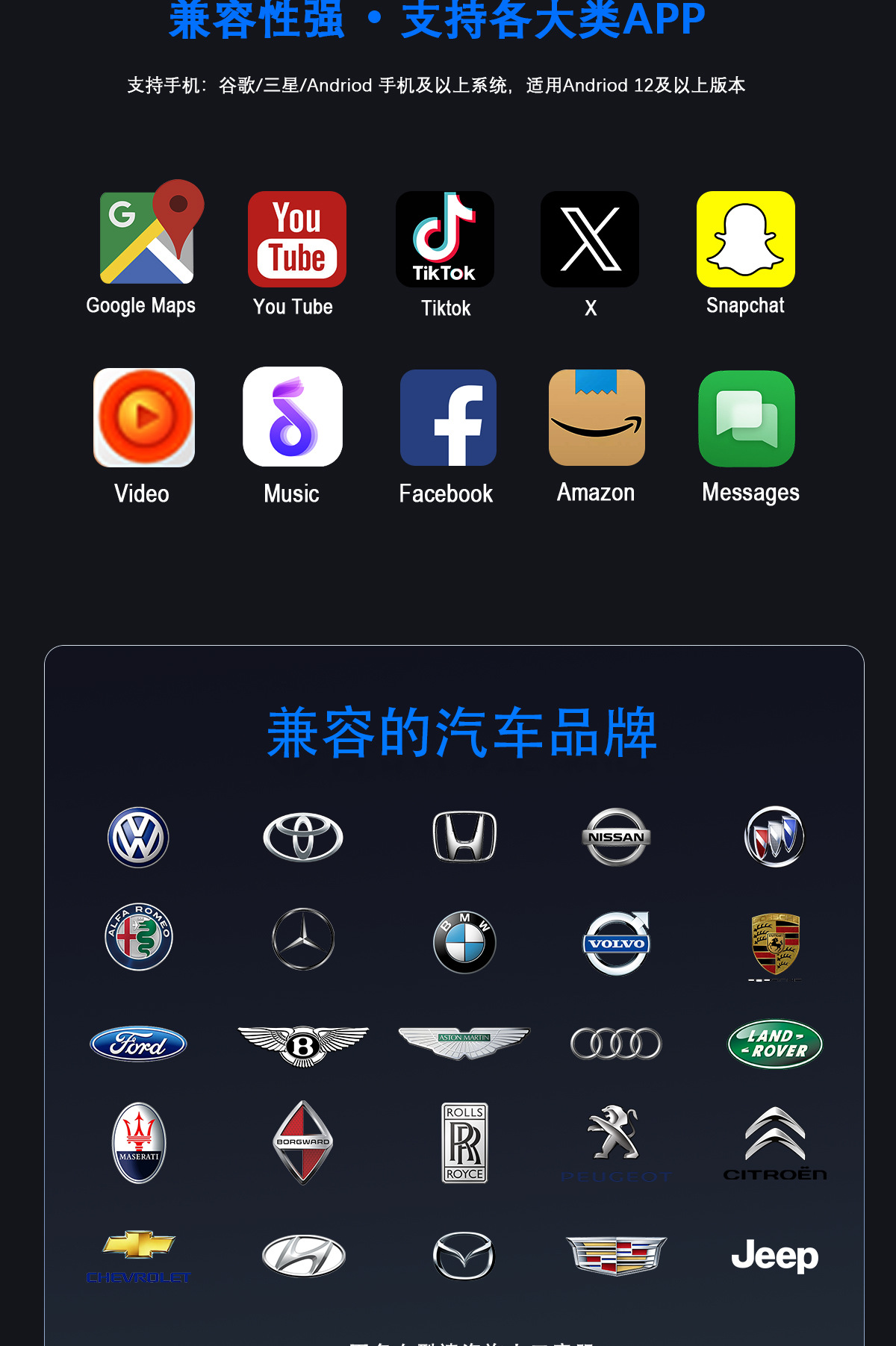 Cross-Border Carplay Box Wired to Wireless Car-Machine Interconnection Navigation Two-In-One Smart Car-Machine Interconnection Box
