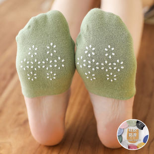 Half socks women's summer invisible cotton thin single-layer shoes half pack non-slip half-Palm socks summer half slippers socks