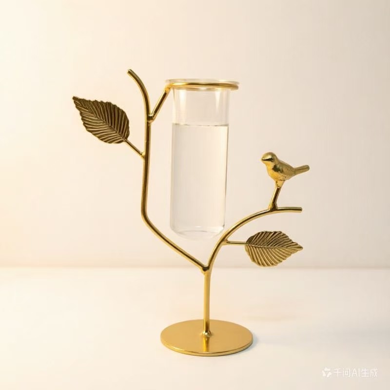Creativo vasos de vidrio hidropónicos flores secas decoración de escritorio decoración artesanía decoración de escritorio para casa