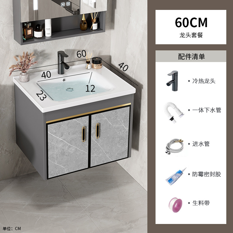 60 gabinete de cerámica + grifo