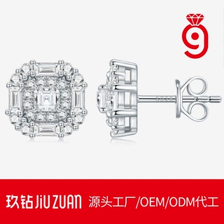 新款淑女气质螺纹耳钉小众高货 s925银不掉色耳饰品定制加工