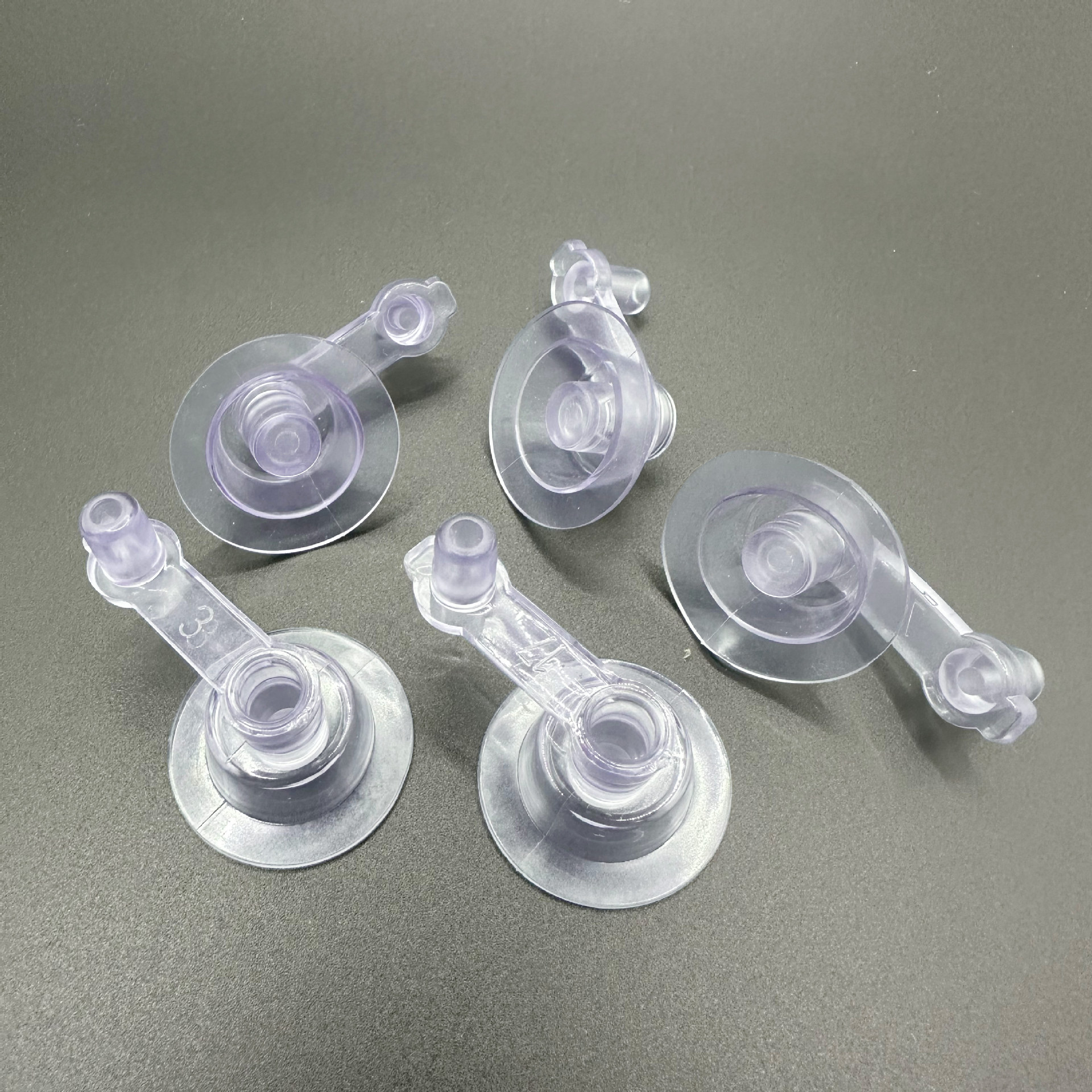 PVC气嘴充气玩具救生圈充气配件透明蓝翻盖加厚