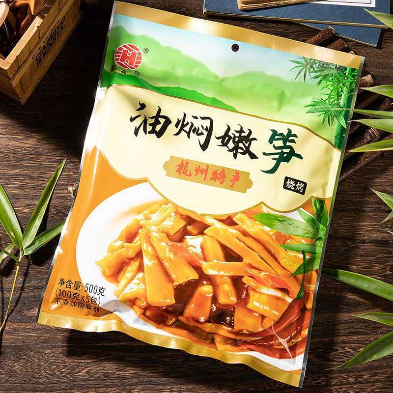 厂家批发可代加工华源昌油焖笋500g杭州特产即食笋天目山笋香辣|undefined