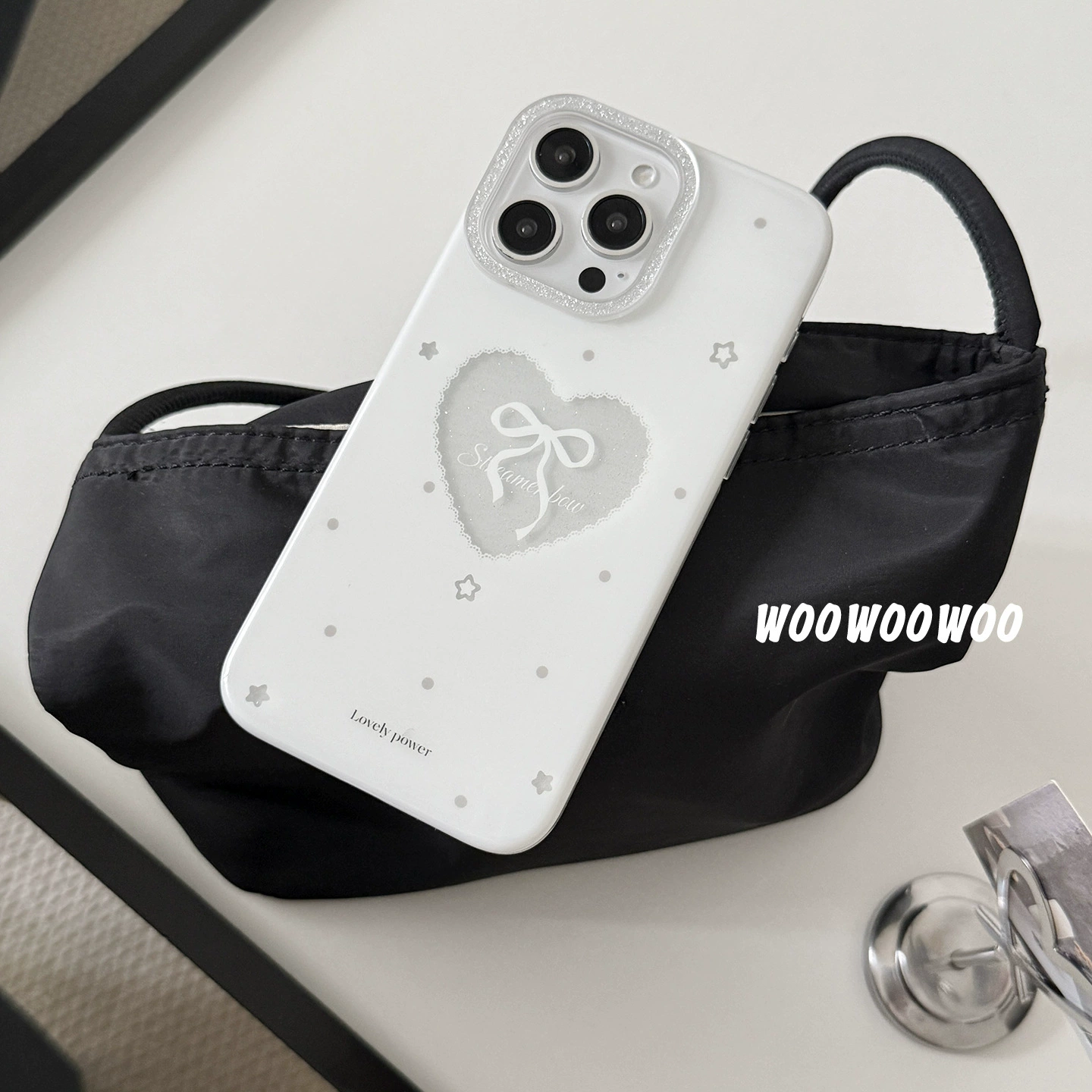 Apple, белый совместимый iPhone 15 с бантом, чехол для телефона, iphone, 16promax