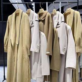 珞斯特双面羊绒大衣进口羊毛小香设计十三行高端正品工厂货源清仓