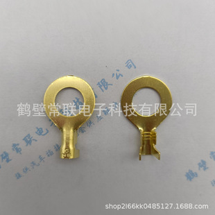 DJ431-10C Brass terminal car wiring round grounding plate grounding ring plug spring terminal