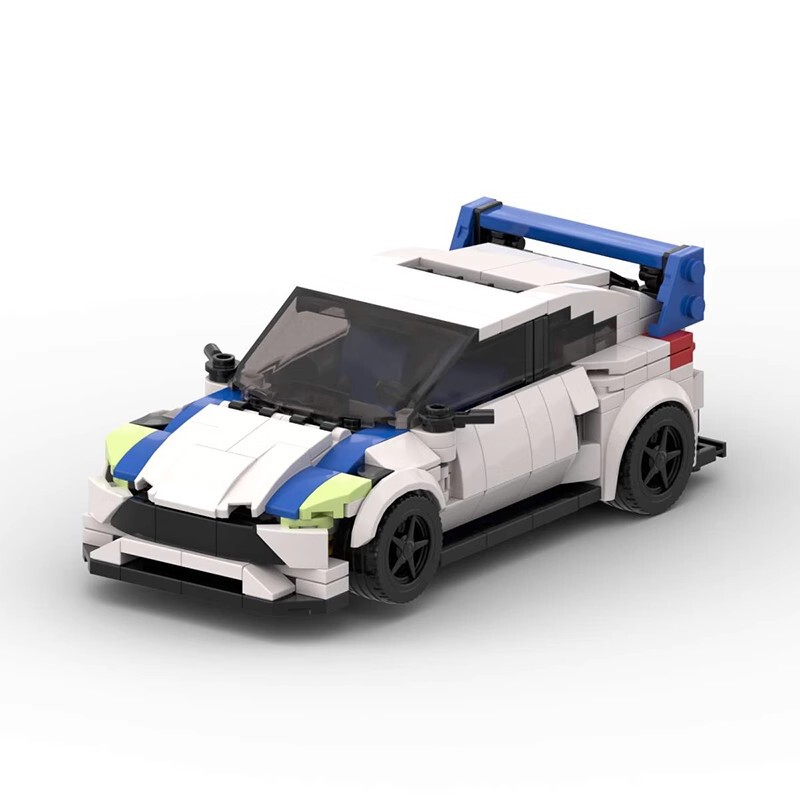 MOC building blocks compatible with Lego creative speed Series 8 grid car Ford carnival WRC sports car cross-border building blocks