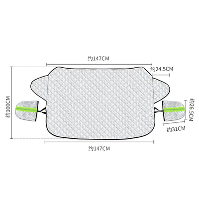 Car snow shield | snow cover winter snow - thickened-front-guard-with-independent-earmuffs
