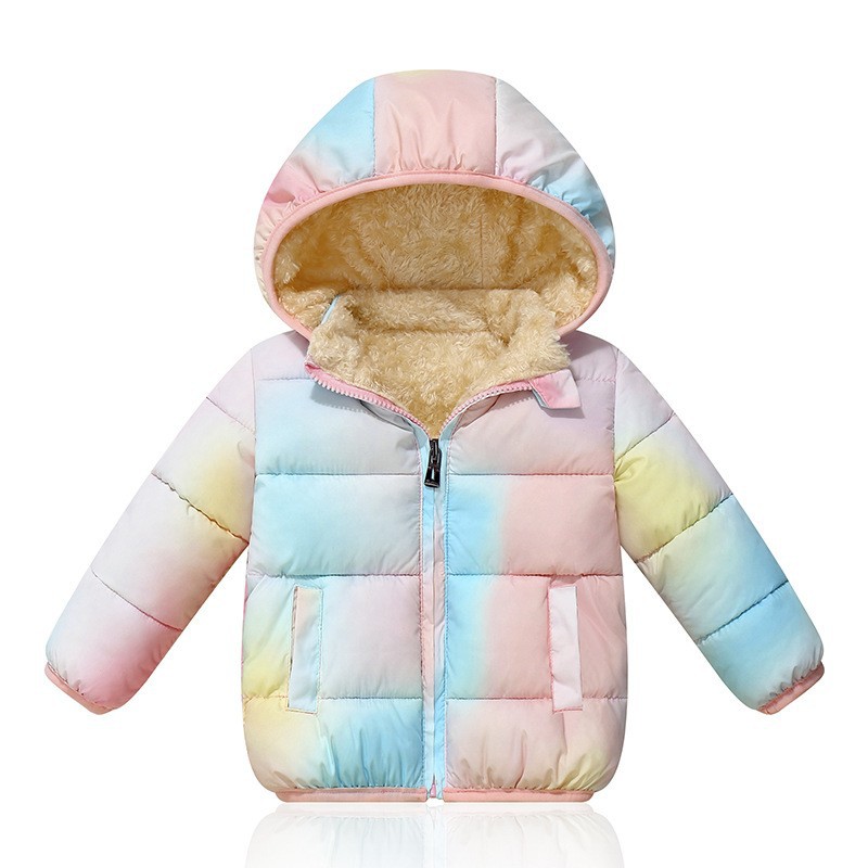 Ropa de Algodón para Niños Invierno 2025, Chaqueta con Capucha para Bebés, Forrada de Felpa y Gruesa, para Niños y Niñas, Ropa de Algodón para Niños Pequeños y Medianos