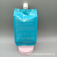 厂家直供加厚1000ml高阻隔避光四边封铝箔自立吸嘴洗发水液体袋