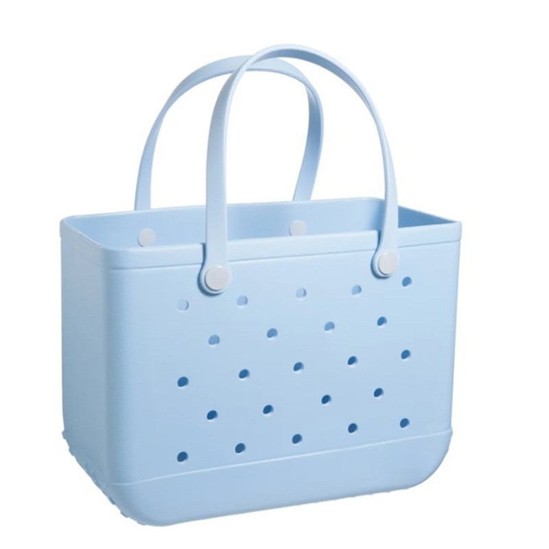 Wholesale 1300g non-wrinkle EVA beach bag hole Big bag Beach storage bag EVA basket handbag