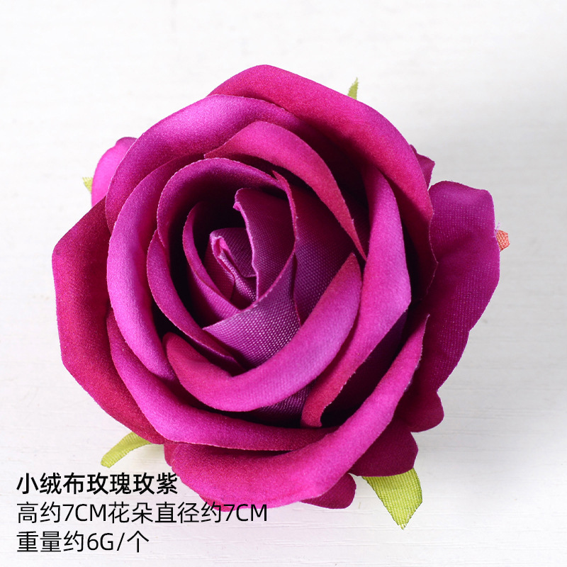 Simulación de flores falsas flores púrpura estilo Monet material DIY para la boda flor de broche flor flor flor flor de decoración diseño de guirnaldas