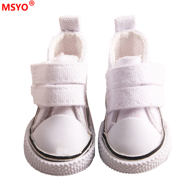 5cm zapatos de lona casuales 6 puntos bjd muñeca zapatos de lona Exo muñeca zapatos de lona