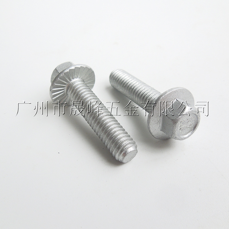 QC/T340 Q180 GB/T5787 GB16674.1承面带齿螺栓达克罗8.8级