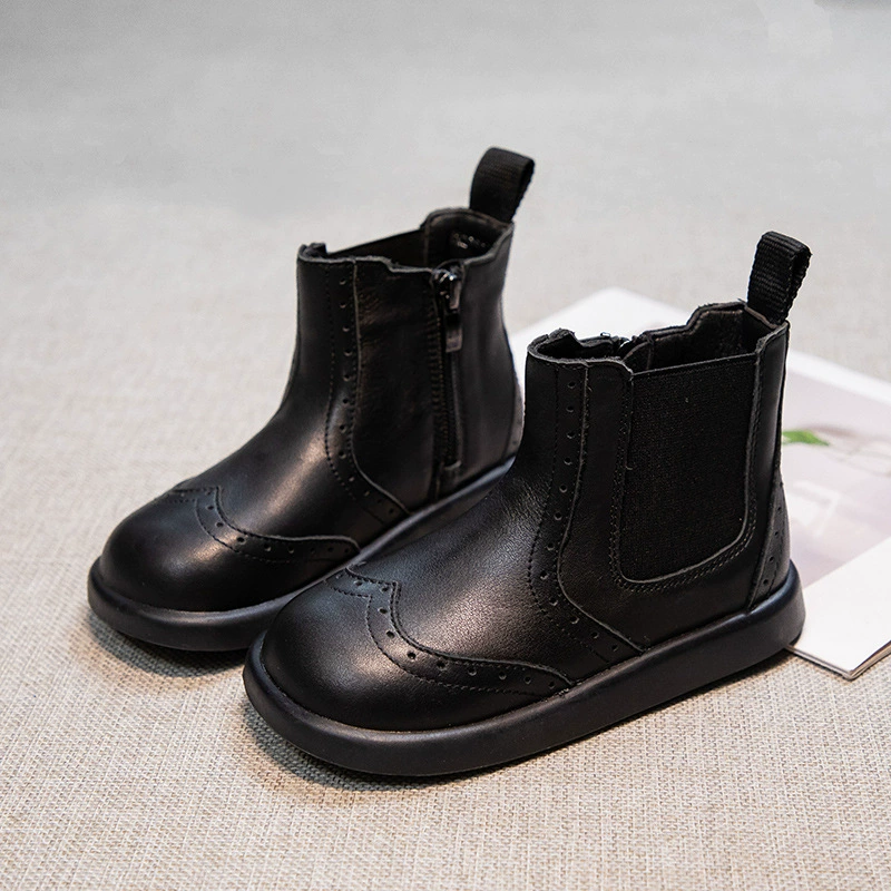 Осенние и зимние ретро-детская обувь CUHK детские сапоги Martin сапоги для девочек повседневные мальчики удобные бархатные сапоги для мальчиков