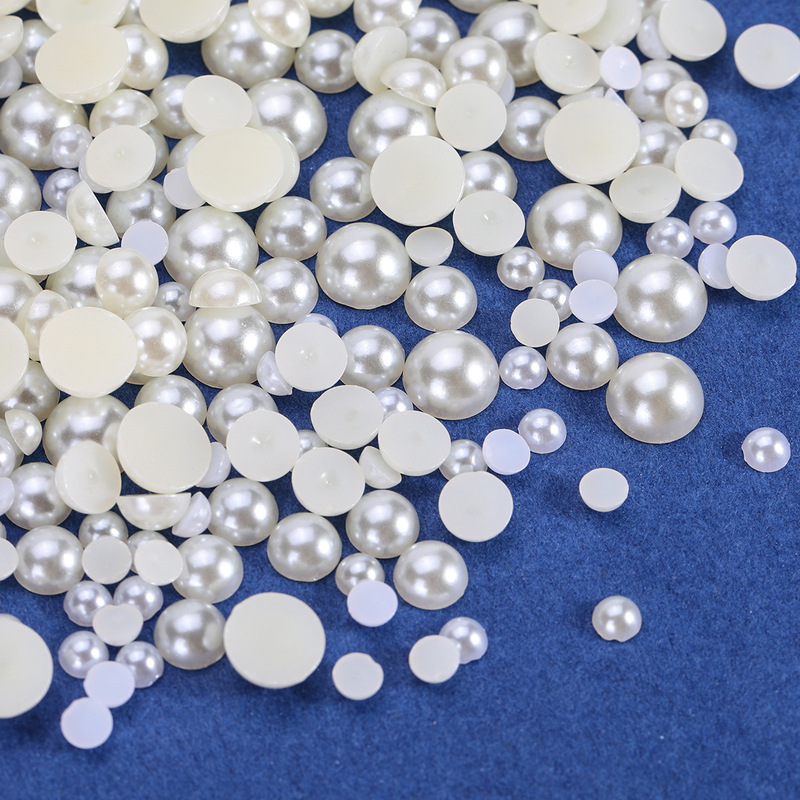 2-14mm Abs Flat-Bottomed Semi-Circle Imitation Pearls, Half-Sided Pearl Patches, DIY Jewelry Accessories, Jewelry and Nail Art Materials 2-14mm Abs Flat-Bottomed Semi-Circle Imitation Pearls, Half-Sided Pearl Patches, DIY Jewelry Accessories, Jewelry and Nail Art Materials