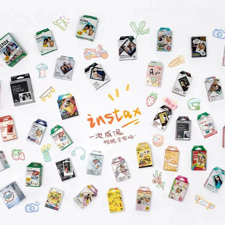 Фuju снимает Instax mini фотопапер 3 радуга 10 штук пленки фотопапер