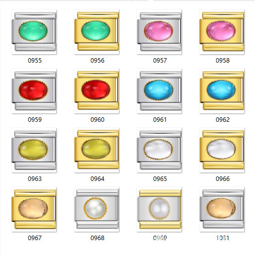 Cross-Border Popular Colorful Gemstone Stainless Steel Elastic Gold Bracelet Pink Transparent Red Assembly Module Women's Pearl