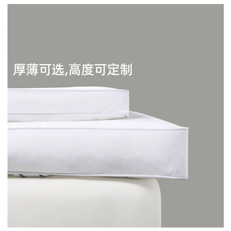 Protector de colchón para hotel, funda de colchón antideslizante, cojín suave de alta densidad, cubrecolchón grueso, almohadilla de confort para colchón de hotel o casa de huéspedes.