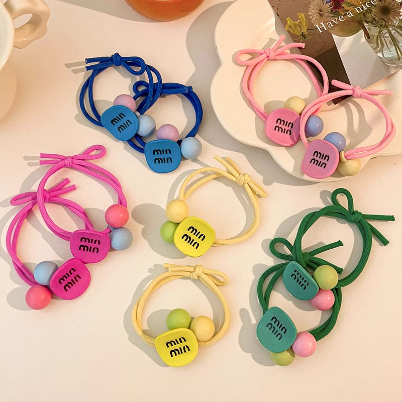 Coreana para niños correa de cabello anillo de cabello niñas de cabello de cola de caballo de color duradero estudiantes de alta elasticidad no es fácil cortar la cuerda