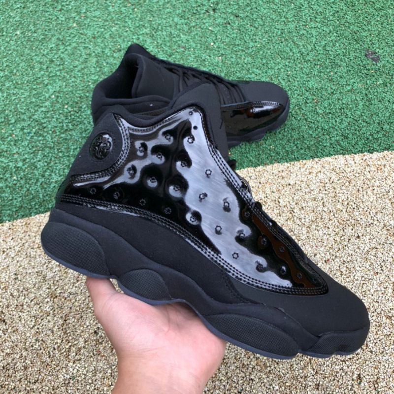Putian Chunyuan AJ13 alto impacto blanco, verde y negro zapatos de baloncesto para gatos resistentes al desgaste, zapatos de carreras para parejas para hombres y mujeres
