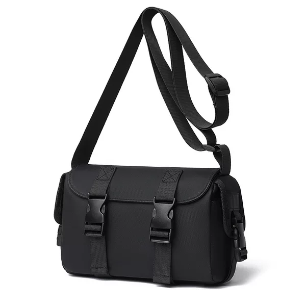 Cross-Border 2025 New Small Bag Men's Leather Film Shoulder Bag Short-Distance Travel Crossbody Bag Commuter Mobile Phone Bag Backpack