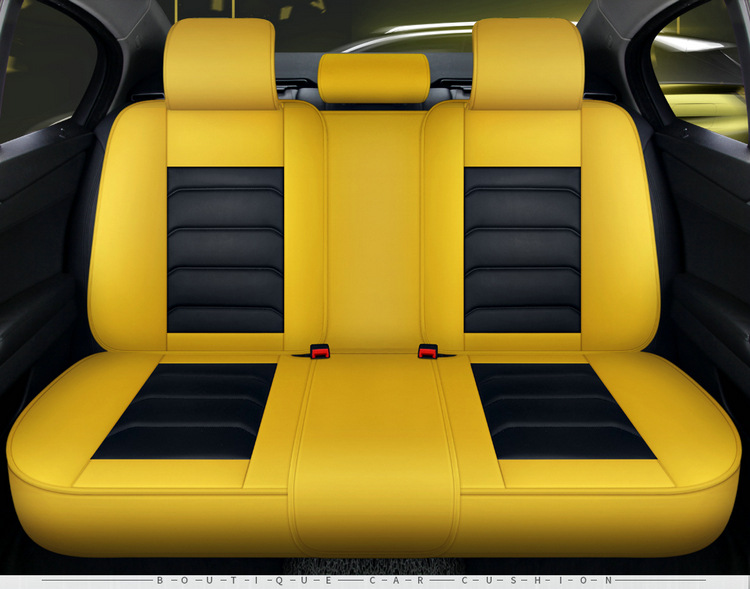Car Seat Cushion, Universal for All Seasons, Fully Enclosed Leather Seat Cover, 2025 New Seat Cover, Summer Ice Silk Fully Enclosed Seat Cushion