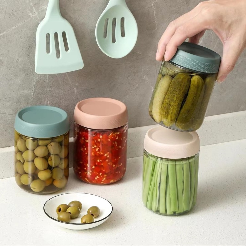 クロスボーダーガラス密封瓶、Amazon食品防湿保存瓶、茶葉、穀物、ナッツ、スナック、ヨーグルト詰め替えボトル|undefined