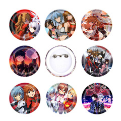 2D Rei Ayanami from Neon Genesis Evangelion Badge Brooch 58mm Tin Pin