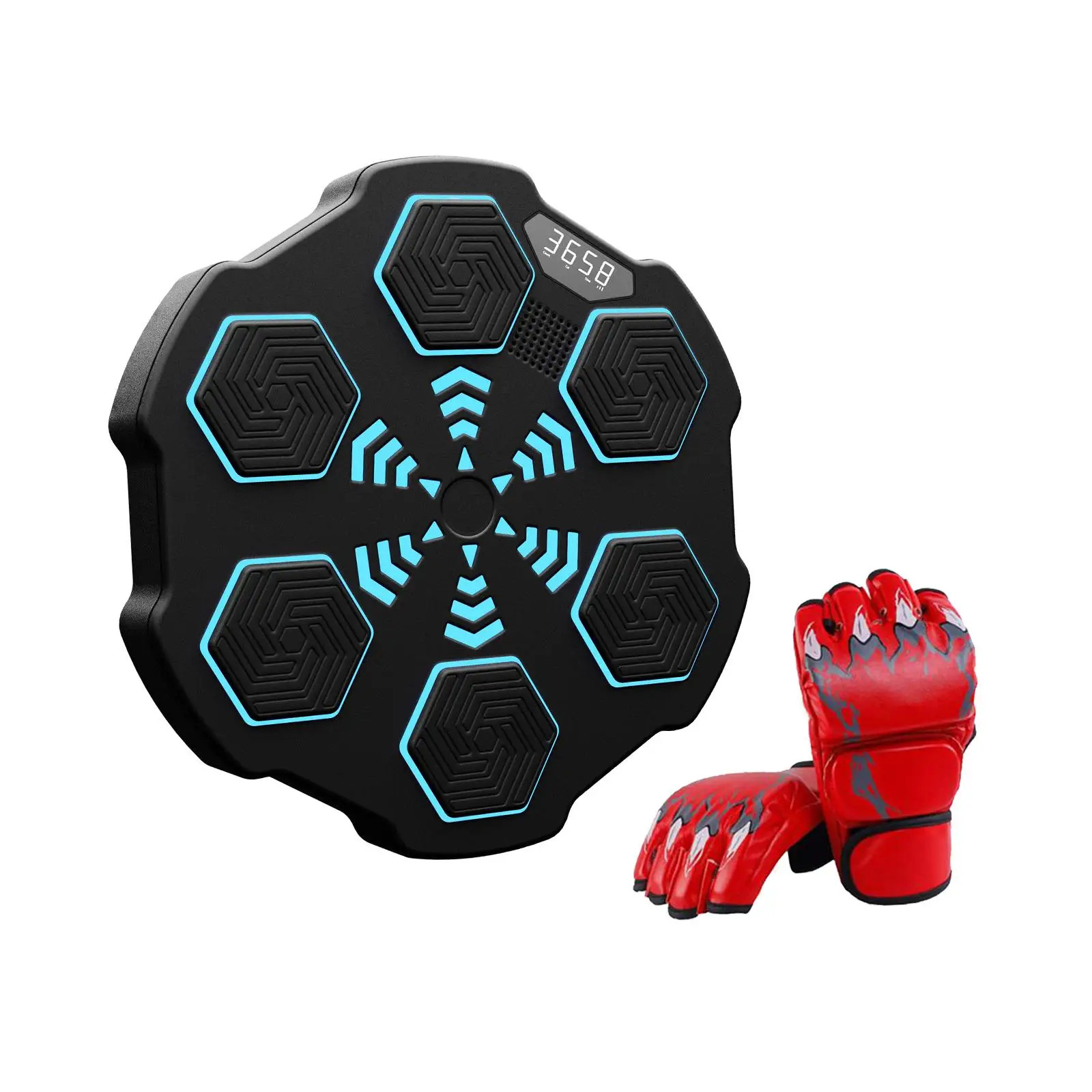 entrenador de boxeo de música inteligente objetivo de boxeo bluetooth equipo de ejercicios domésticos suministros de boxeo objetivo de pared máquina de boxeo